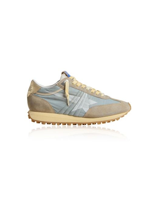 Golden Goose Deluxe Brand Blue Running Marathon Nylon Sneakers