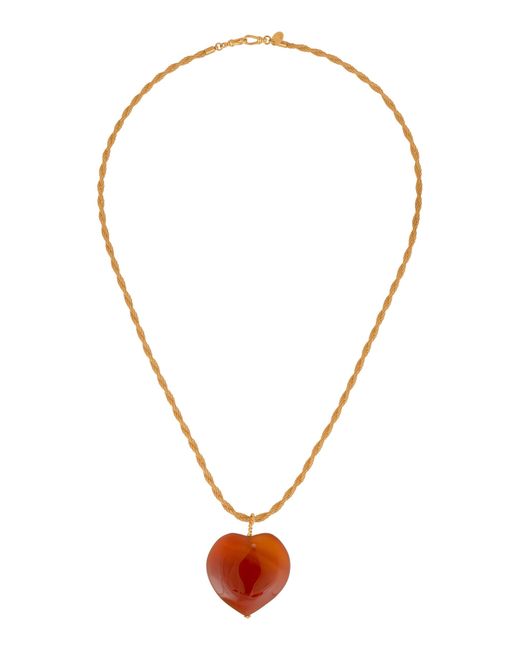 Sylvia Toledano Brown Plated Cupidon Necklace