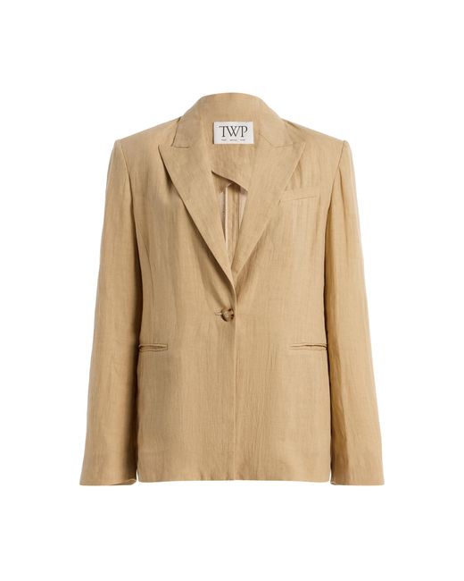 Twp Natural Boy Linen Blazer