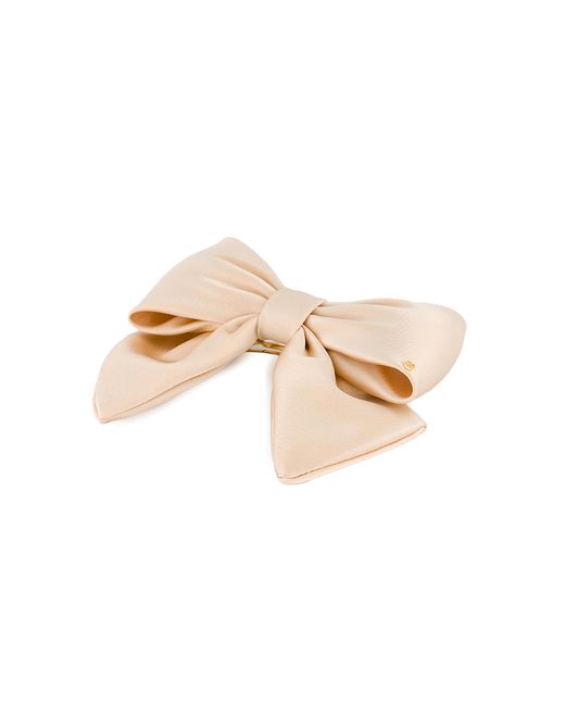 Alexandre De Paris Natural Satin Bow Barrette