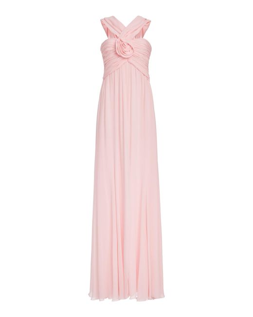 Giambattista Valli Pink Georgette Gown With Hood