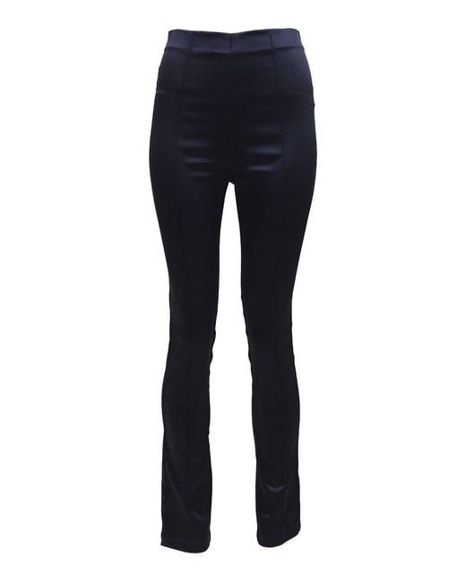 Francesca Miranda Blue Soleil Silk Stretch Pants