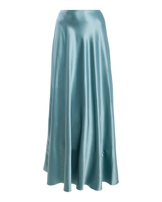 Heirlome Blue Exclusive Antonia Silk Maxi Skirt