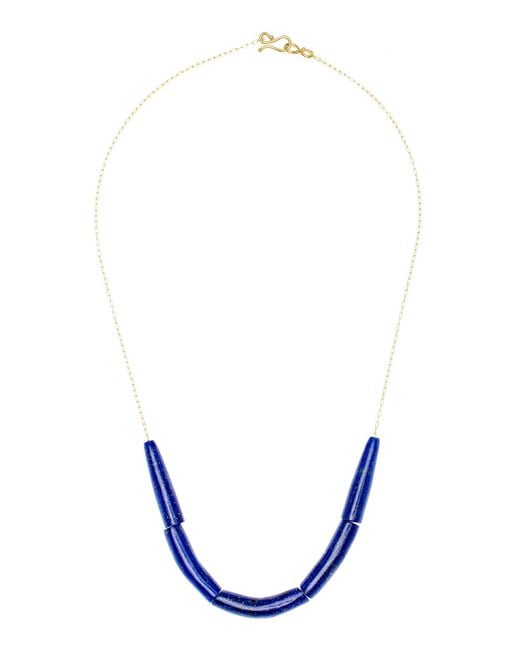 Ten Thousand Things Blue 18k Yellow Gold Lapis Necklace