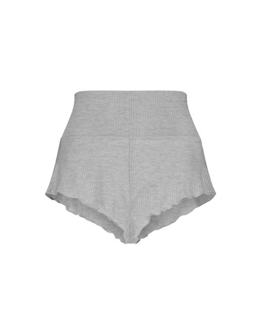 NEGATIVE Gray Whipped Mini Short