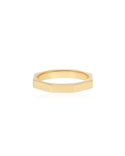 Aisha Baker Metallic Finger Crossed Plain 18K Ring