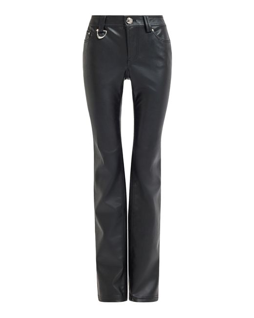 Aje. Black Morgan Faux Leather Slim Pants