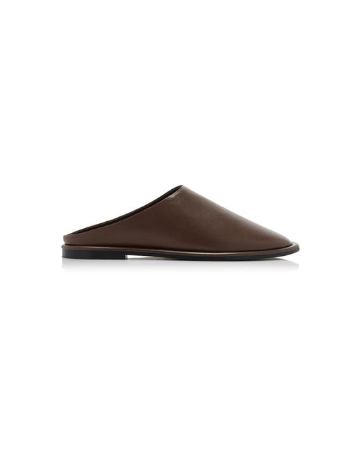 A.Emery Brown Spencer Leather Mules