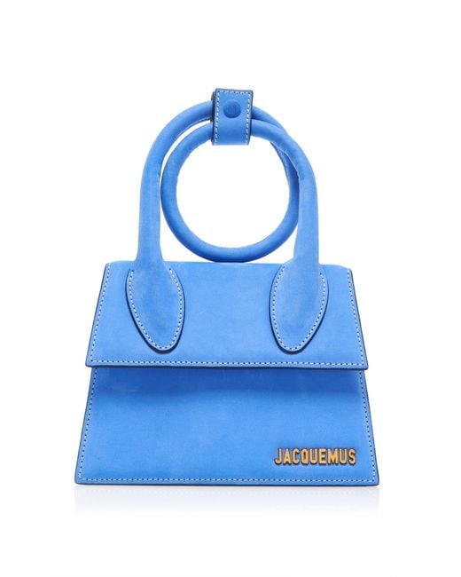 Jacquemus Blue Le Chiquito Noeud Leather Bag