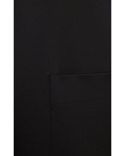 Dries Van Noten Black Rougie Oversized Satin Coat