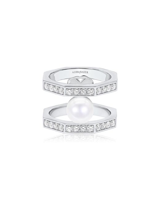 Aisha Baker White Mermaid Diamond Ring