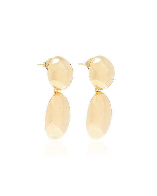 LIE STUDIO White The Klara 18k Gold-plated Earrings
