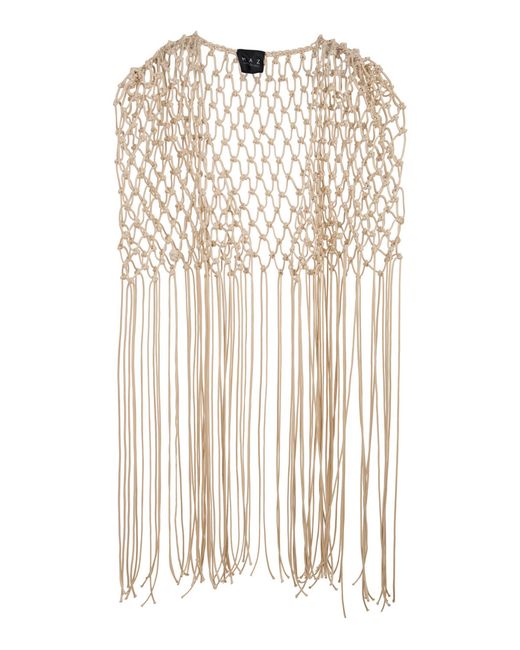 MAZ Manuela Álvarez Natural Macramé Vest