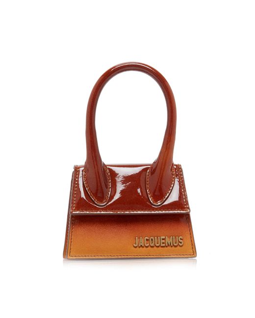 Jacquemus Orange Le Chiquito Ombré Patent-leather Bag