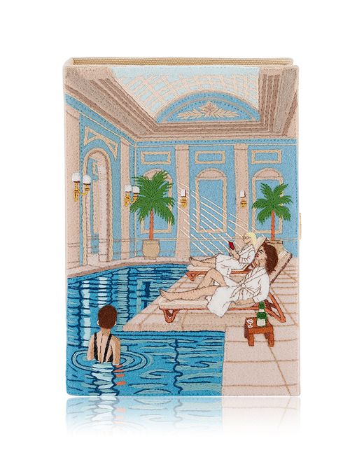 Olympia Le-Tan Blue Hotel Spa Clutch