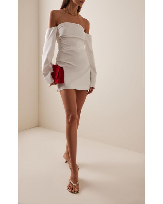 sir the label white long sleeve dress sir mini dress Sir The Label