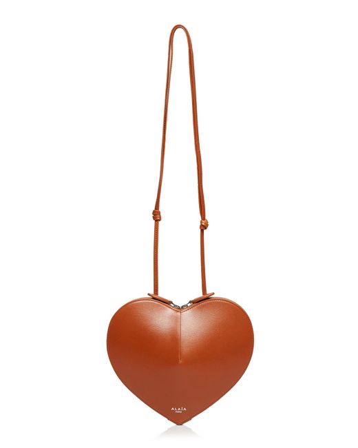 Alaïa White Le Coeur Leather Crossbody Bag