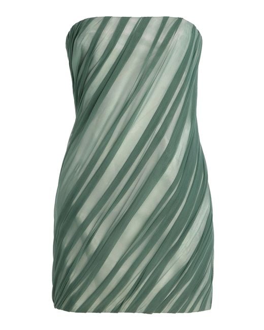 Significant Other Green Aryn Draped Tulle Mini Dress
