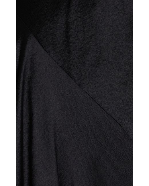 Moré Noir Black Julia Silk Maxi Dress
