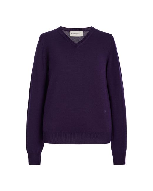 High Sport Purple Billie Wool Sweater