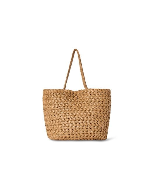 The Row Natural Large Estelle Two Raffia Bag