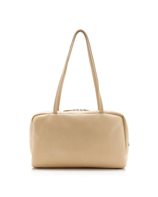 The Row Natural Astra Leather Bowling Bag