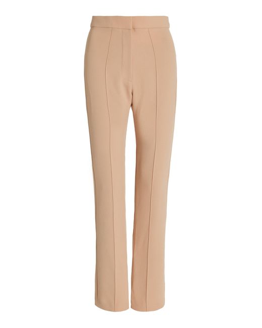 Alex Perry Dallin Stretch-crepe Cropped Pants in Natural | Lyst