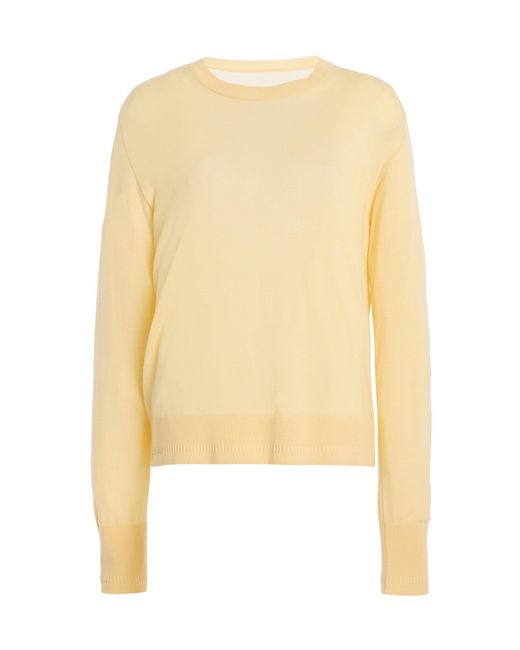 Another Tomorrow Yellow Wool Top