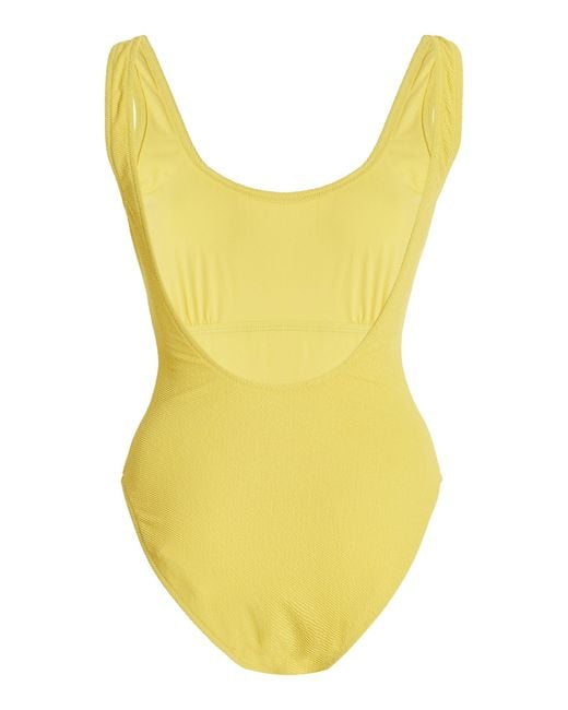 Solid & Striped Yellow X Sofia Richie Grainge Exclusive The Luela One-piece Swimsuit