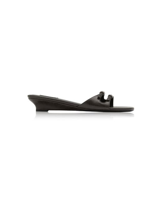 St. Agni Black Duet Belt Detail Wedge