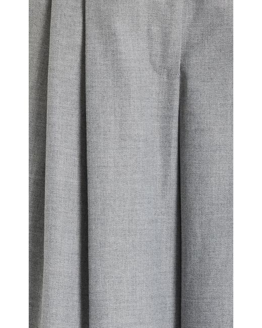 By Malene Birger Gray Cymbaria Pleated Wide-leg Pants for men