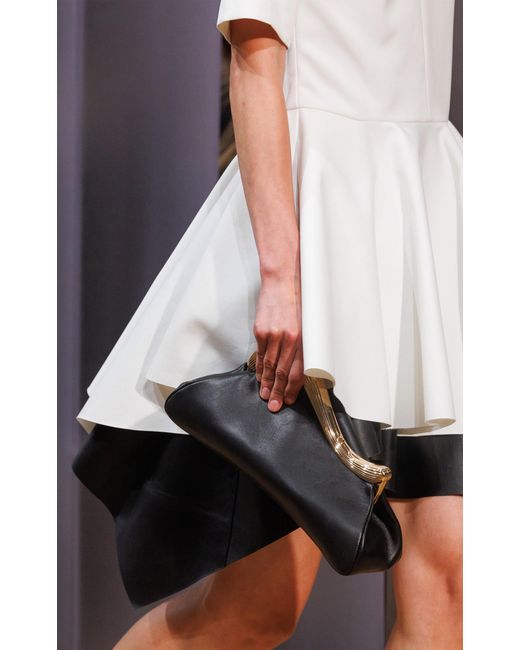 Jonathan Simkhai Black Wave Clutch