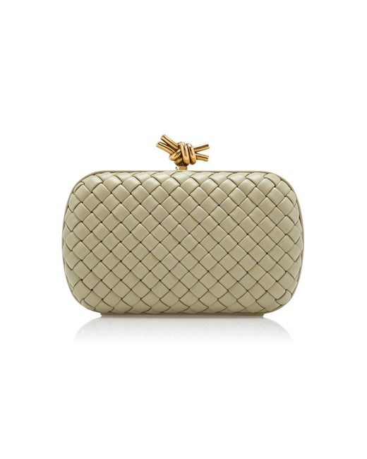 Bottega Veneta Natural Padded Knot Minaudière
