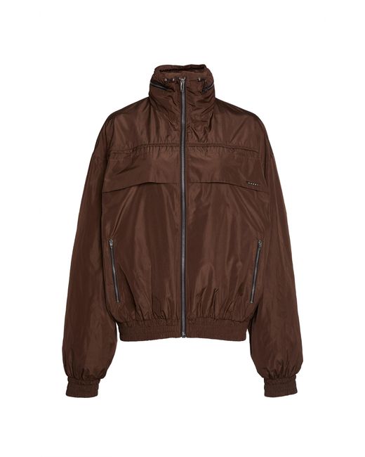 Marni Brown Woven Parka Jacket