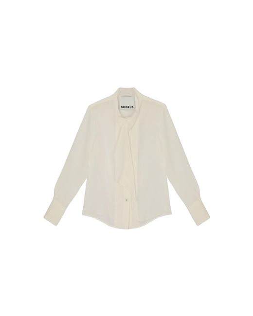 Chorus White Sawyer Silk Shirt