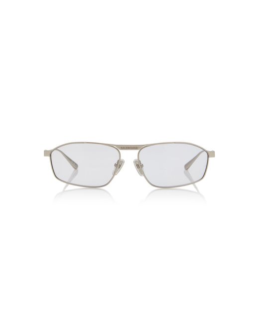 Balenciaga Metallic Tag 3.0 D-Frame Metal Sunglasses