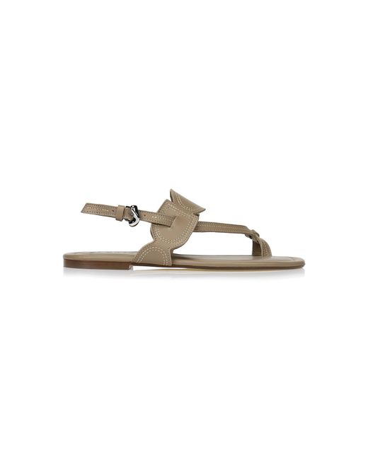DI GAÏA Metallic Gloria Strap Leather Sandals