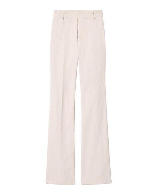 Nili Lotan White Corette Cotton Pant