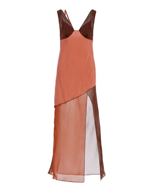 Sir Brown Halcyon Silk Midi Dress