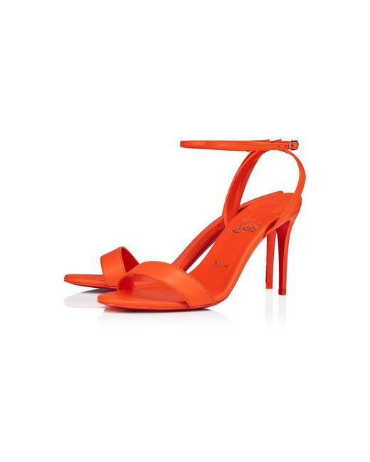 Christian Louboutin Red Loubi Girl 85mm Leather Sandals