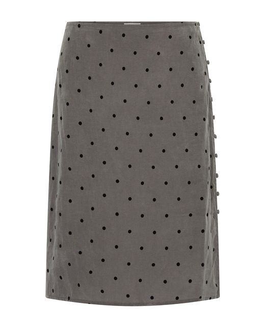 St. Agni Gray Spot Pencil Lyocell Skiirt