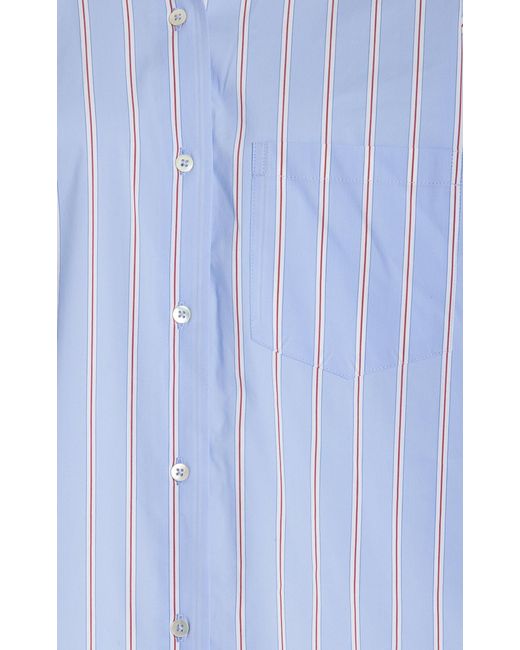Solid & Striped Blue X Sofia Richie Grainge Exclusive The Jancy Cotton Shirt
