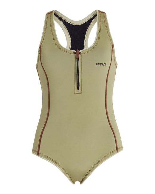 Abysse Green Exclusive Elle Neoprene One-piece Swimsuit