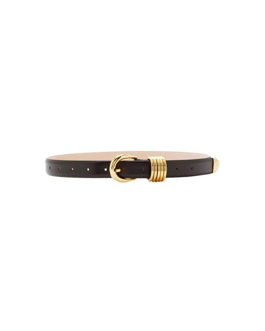 DEHANCHE Brown Hollyhock Leather Belt