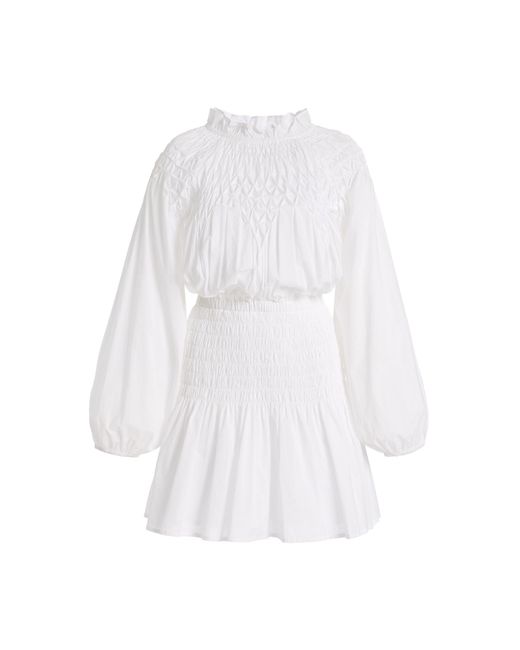 Merlette White Celeste Pima Cotton Dress