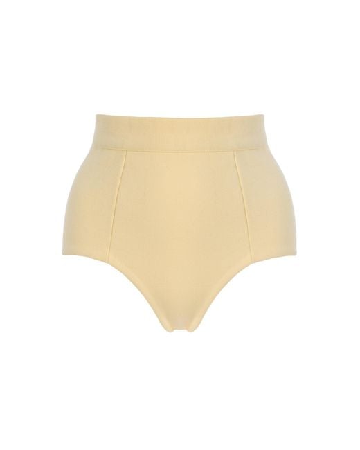 High Sport Natural Knit Cotton-Blend Boy Shorts
