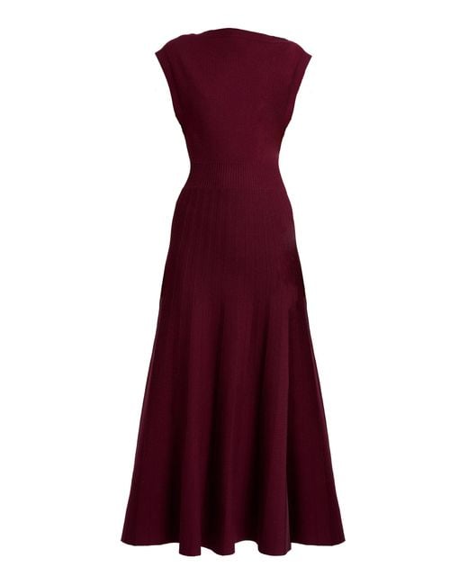 Amir Taghi Purple Nicole Knit Maxi Dress