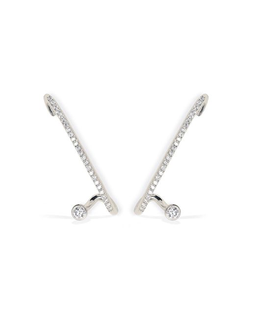 KATKIM Blue 18K Crescendo Flare Diamond Single Earring