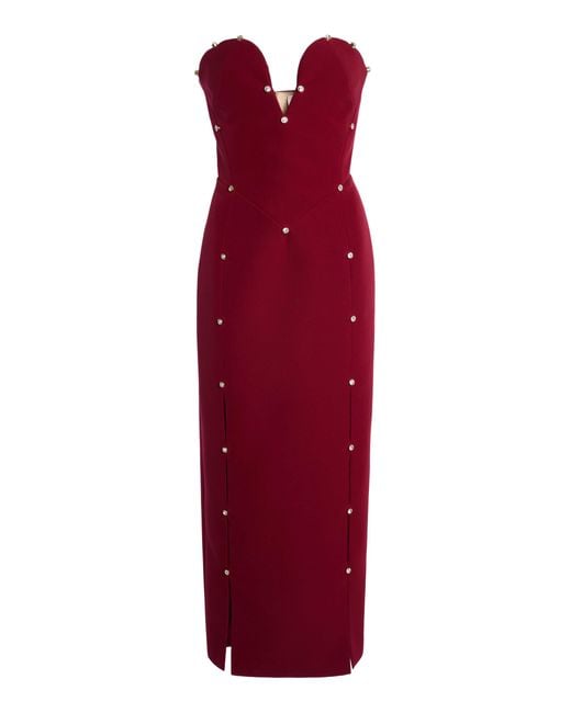 Zuhair Murad Red Cutout Detailed Dress