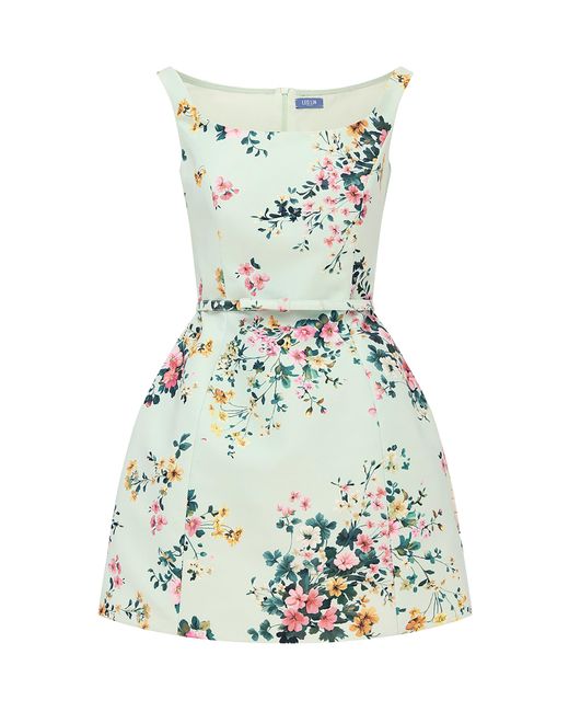 LEO LIN White Lyra Mini Dress
